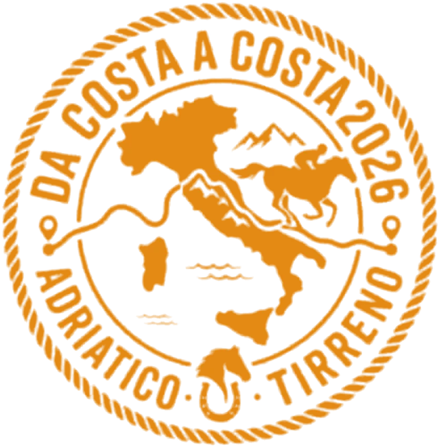 Logo Da Costa a Costa 2026, Adriatico – Tirreno a cavallo