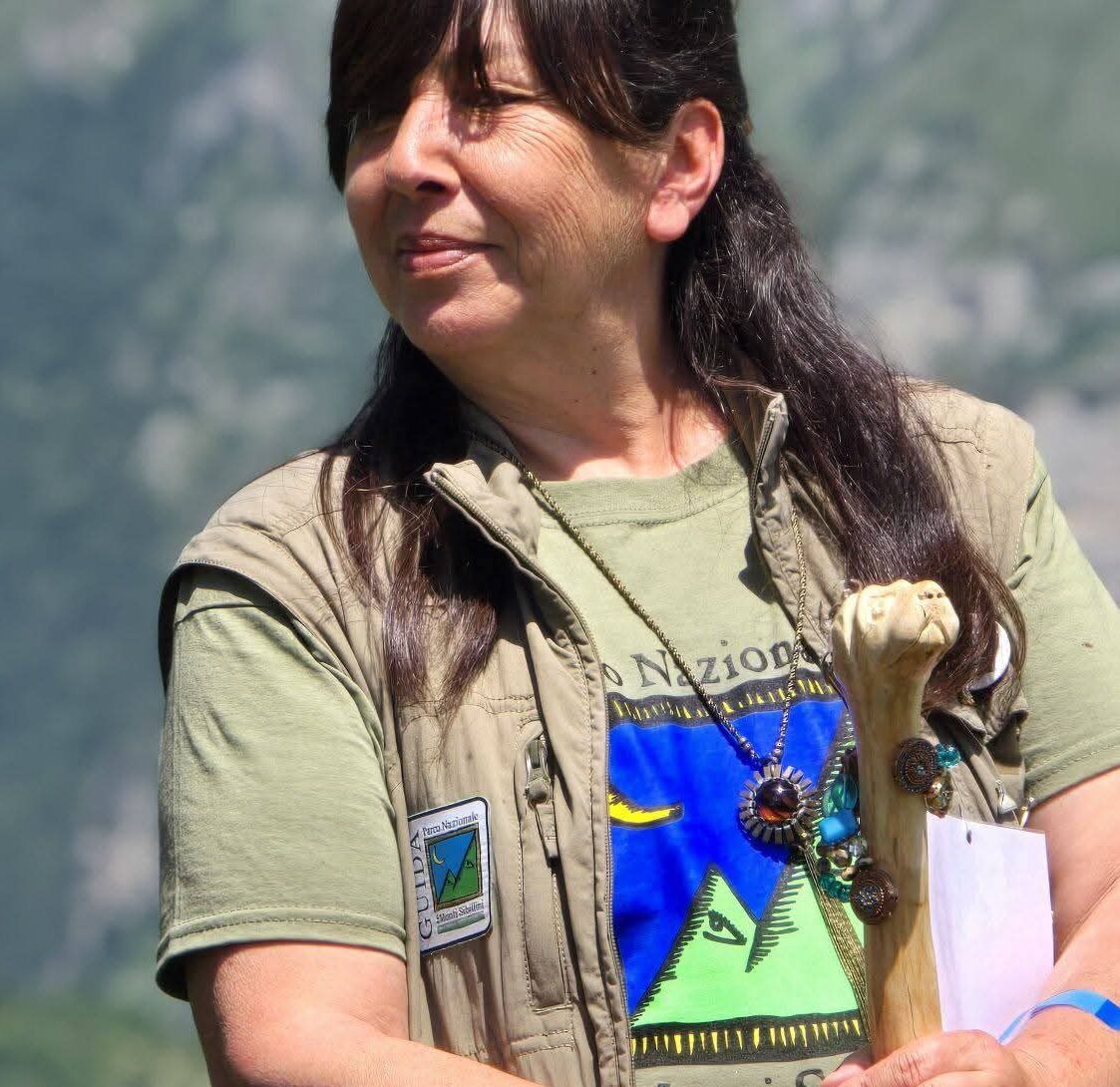 Rosangela Censori del gruppo dell'Ippovia del Tenna